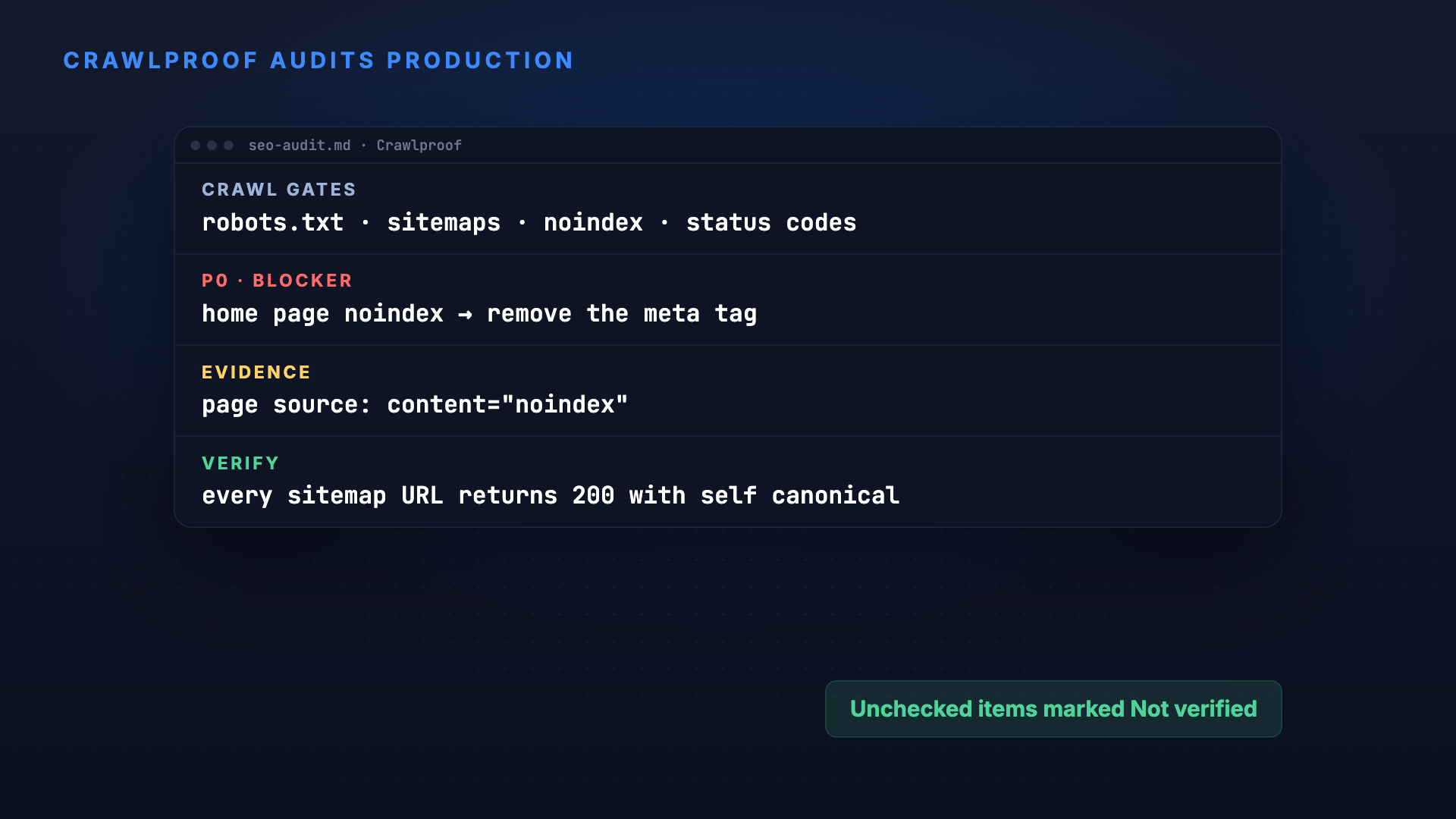 Crawlproof: Find what keeps your site out of search screenshot 3