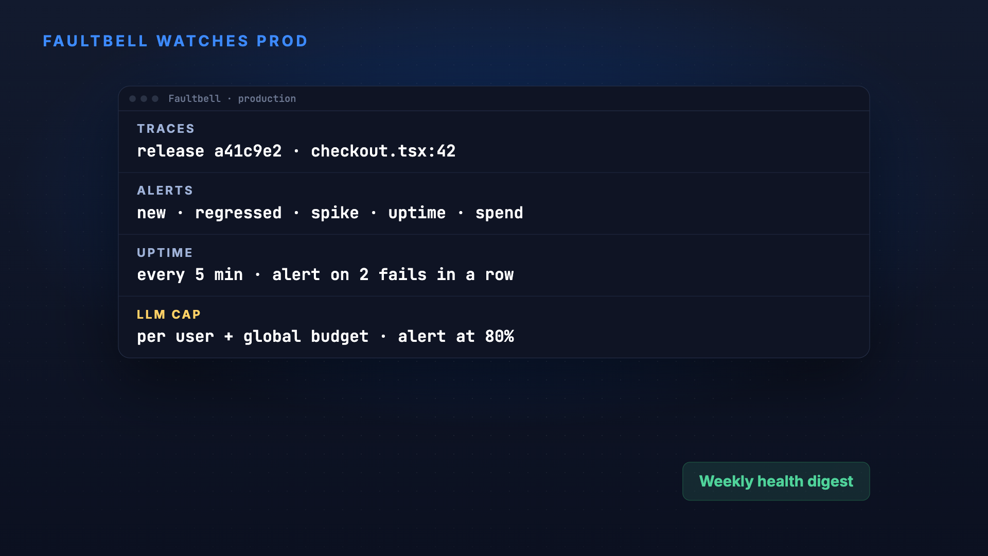 Faultbell: Know prod broke before your users tell you screenshot 3