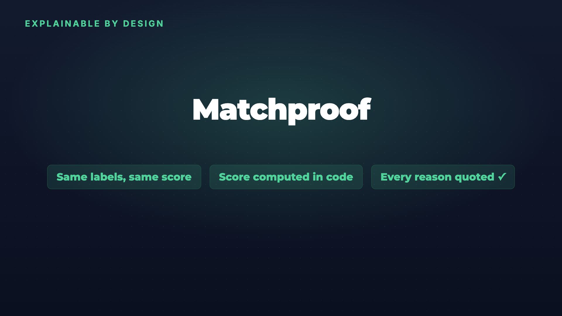 Matchproof: match scores that show the CV line behind them screenshot 4