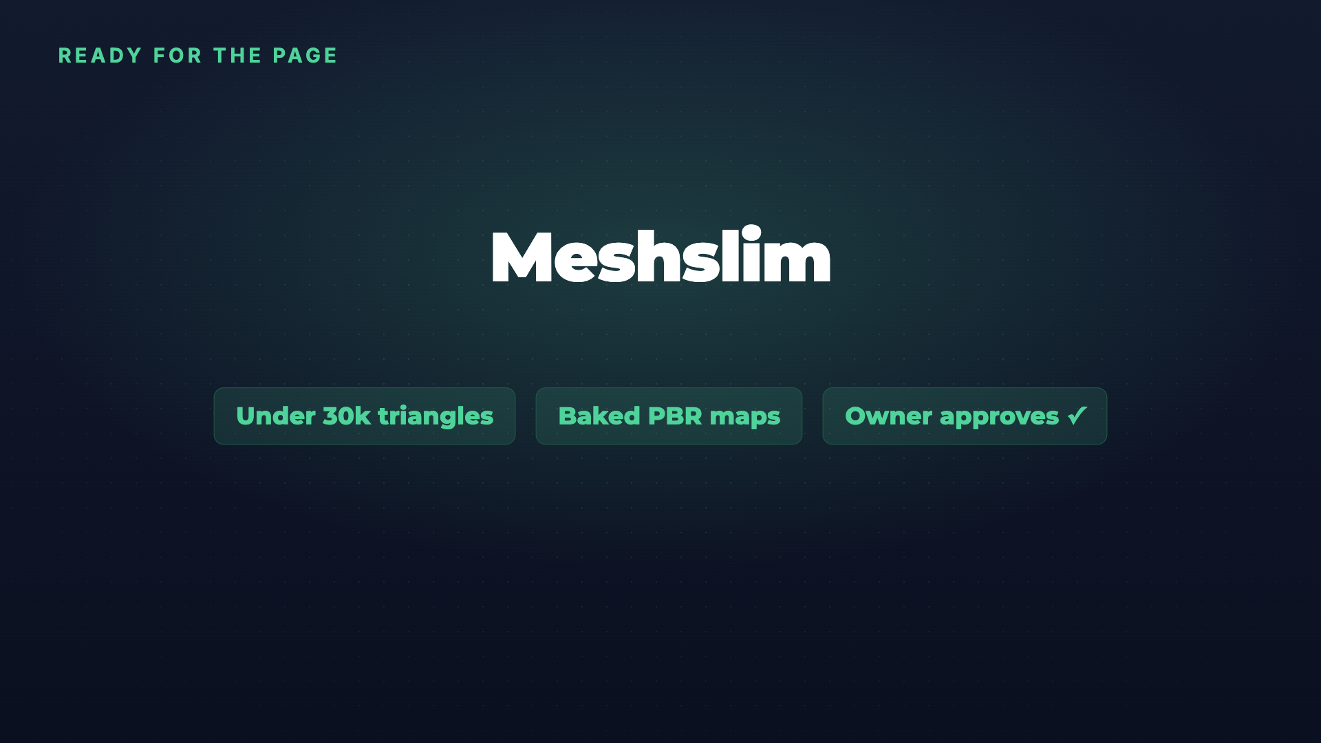 Meshslim: Heavy 3D models turned into light web GLBs screenshot 4