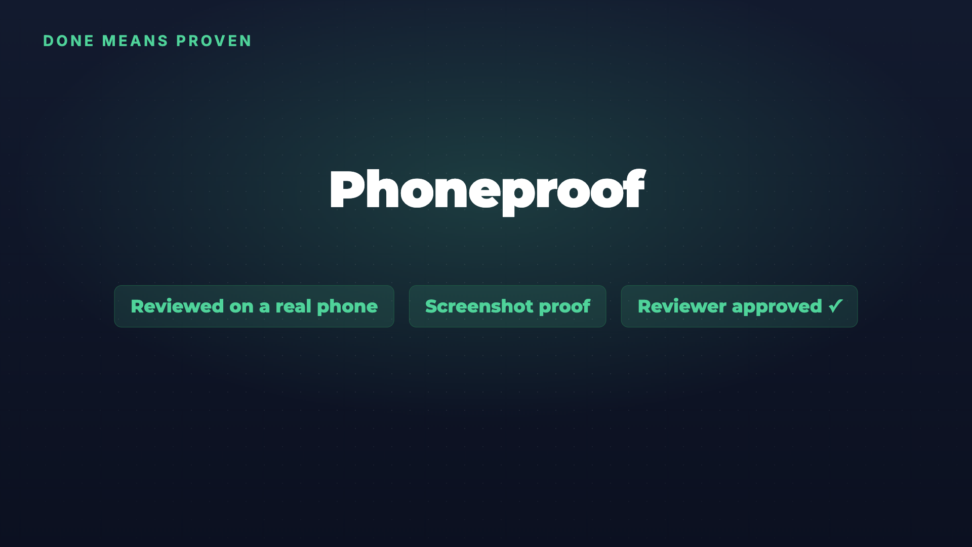 Phoneproof: UI reviewed on a real phone, with proof screenshot 4