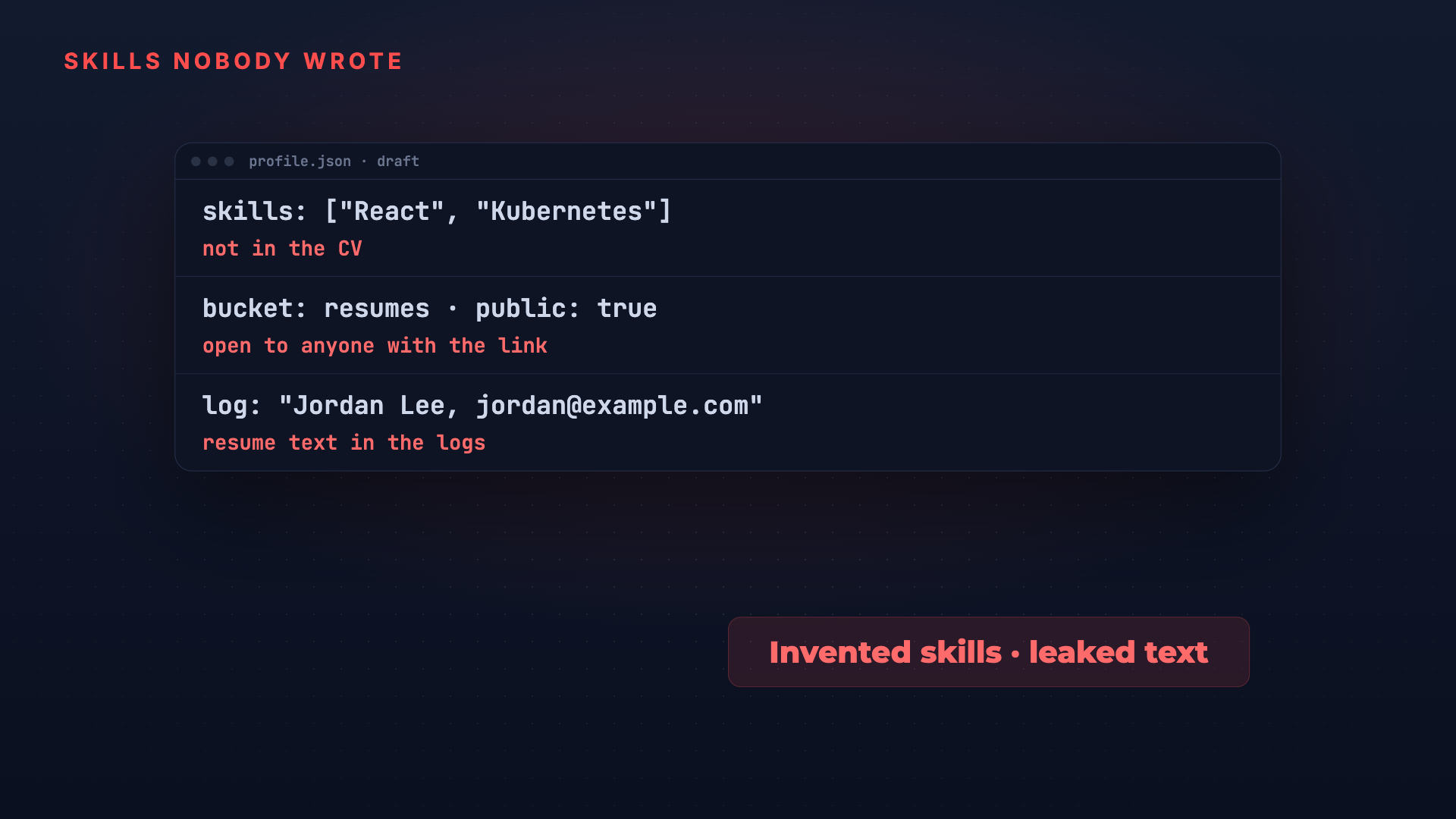 Resumelock: resume uploads to profiles, no made-up skills screenshot 2