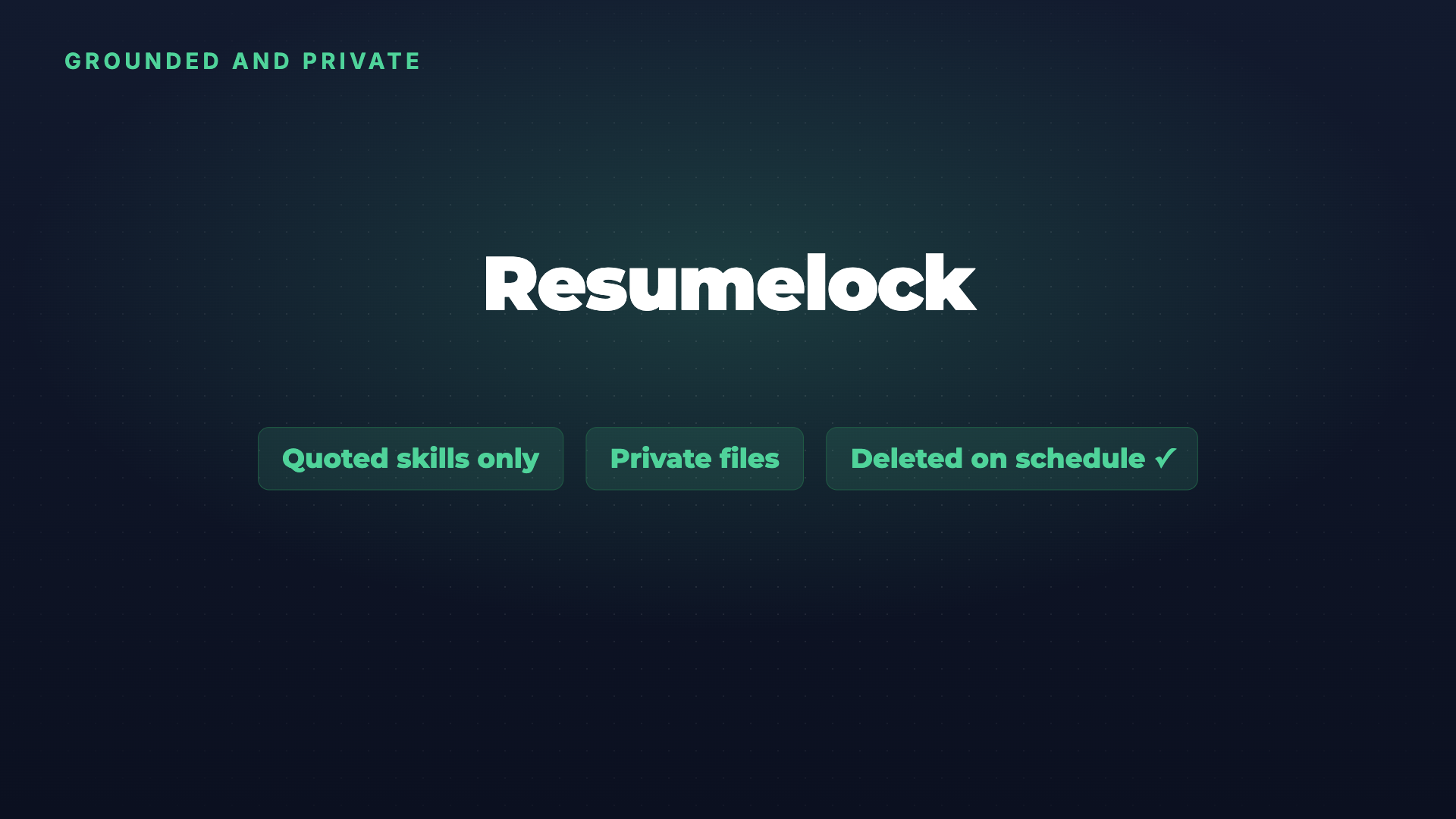 Resumelock: resume uploads to profiles, no made-up skills screenshot 4