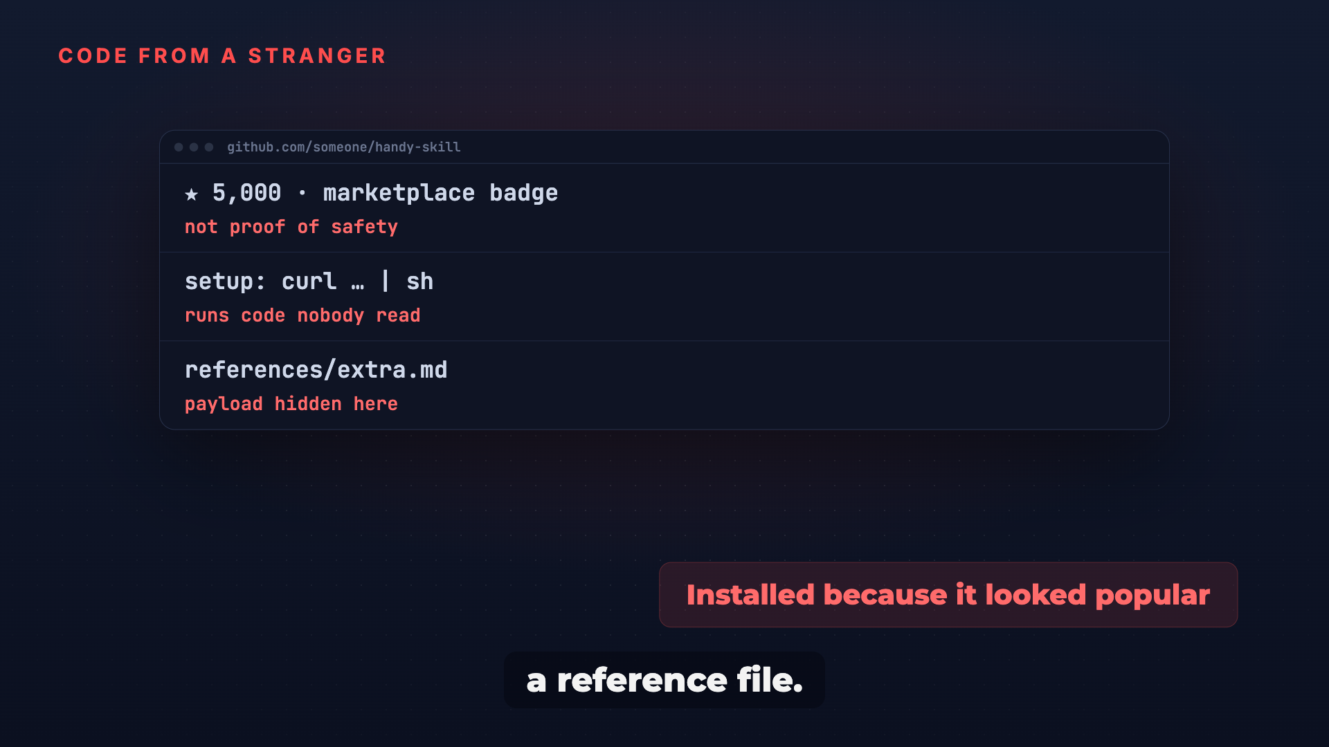 Vetfirst: Read every file before a skill gets installed screenshot 2