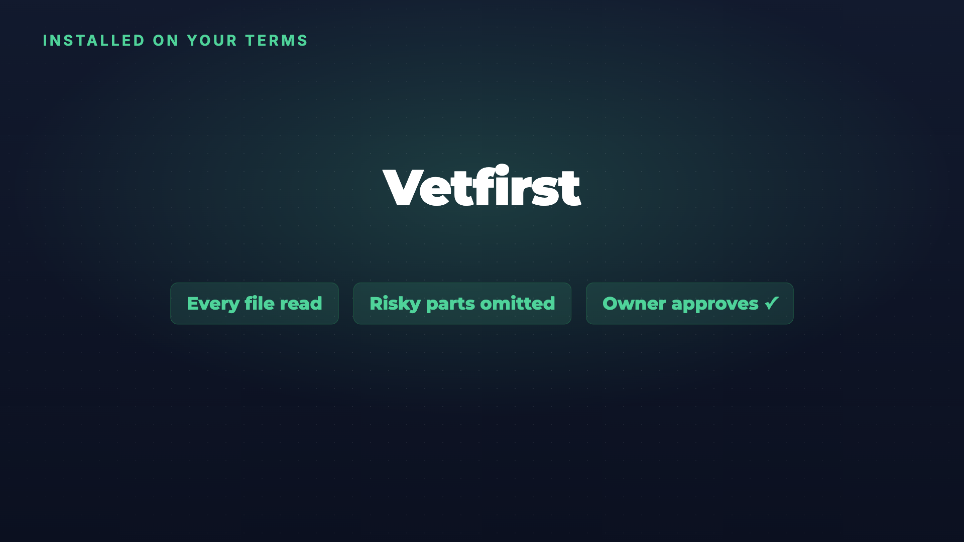 Vetfirst: Read every file before a skill gets installed screenshot 4