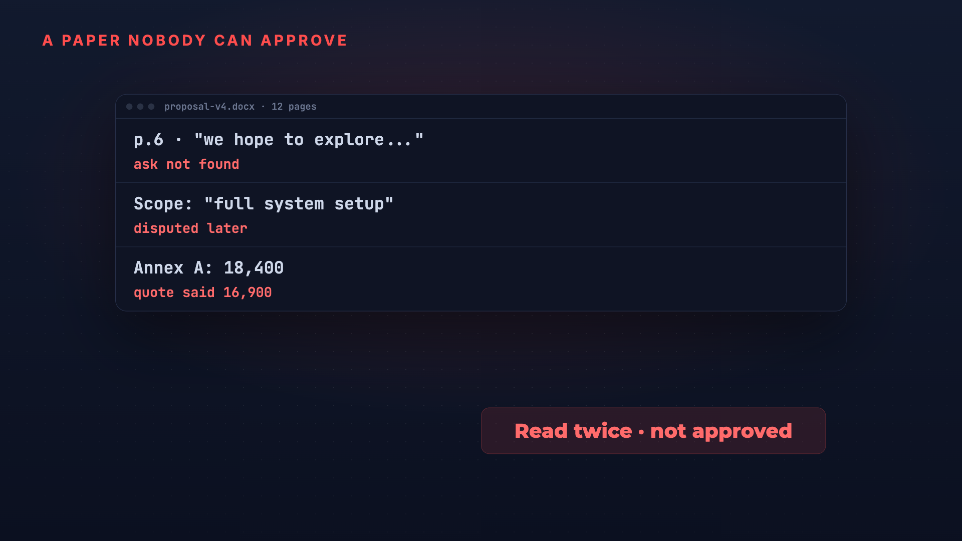 Yesdraft: Proposals an approver can say yes to screenshot 2