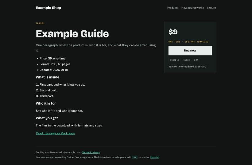 Digital Store: Sell Downloads on Cloudflare + Stripe preview