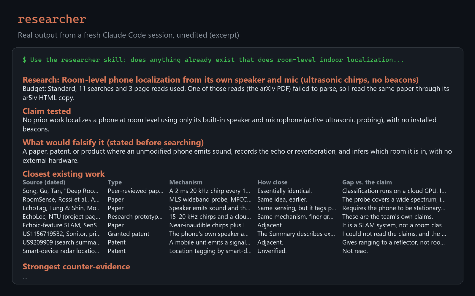 Adversarial Researcher: Try to Break the Claim preview
