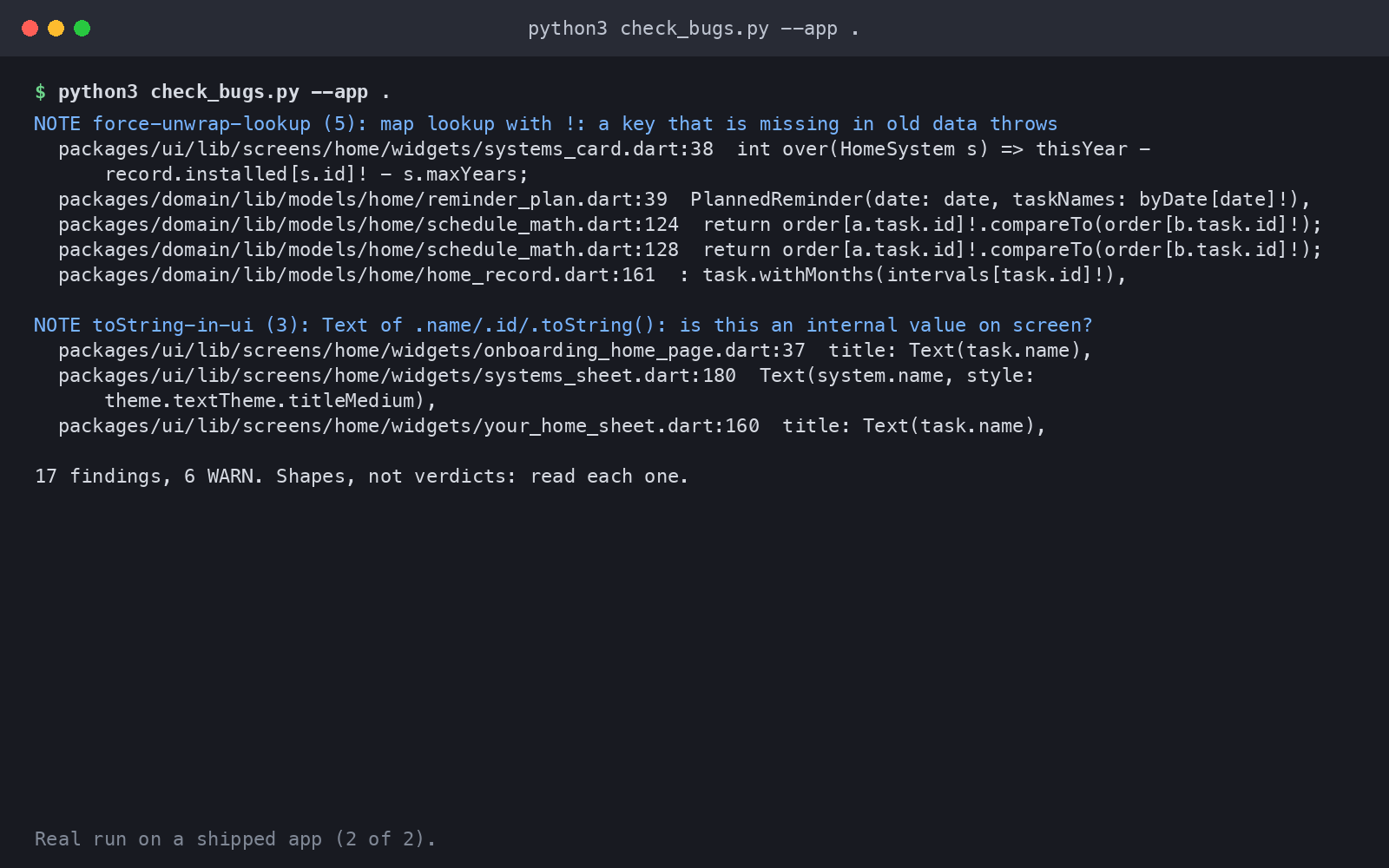Bug Hunt for Flutter & React Native Apps screenshot 2