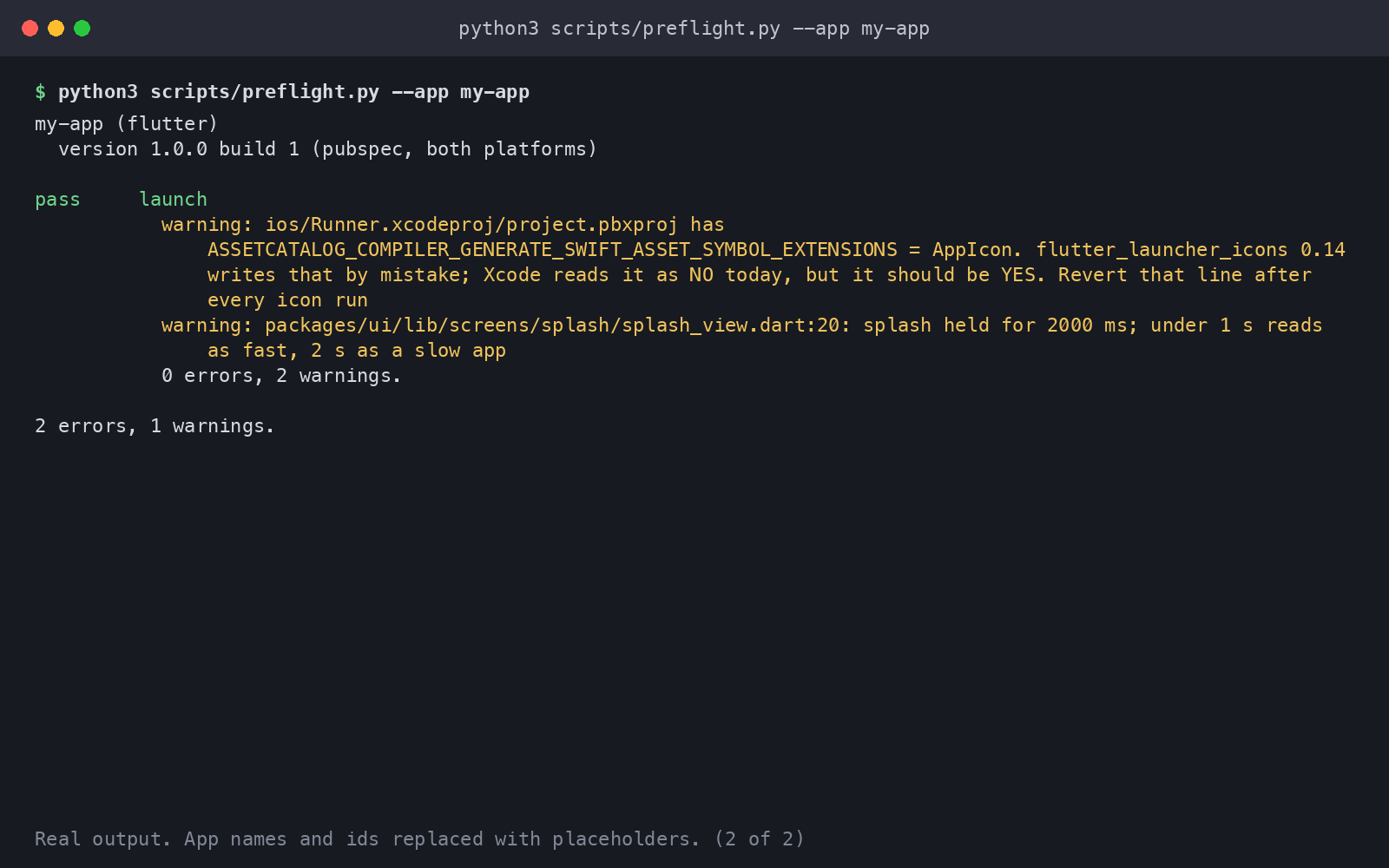 Store Preflight: One Check Before Every Store Build screenshot 2