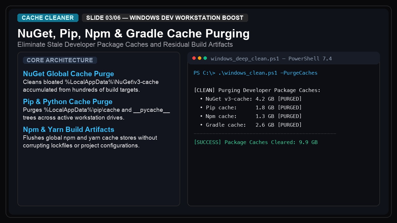 Windows Deep Clean & Boost — Dev Workstation & WSL2 VHDX screenshot 3