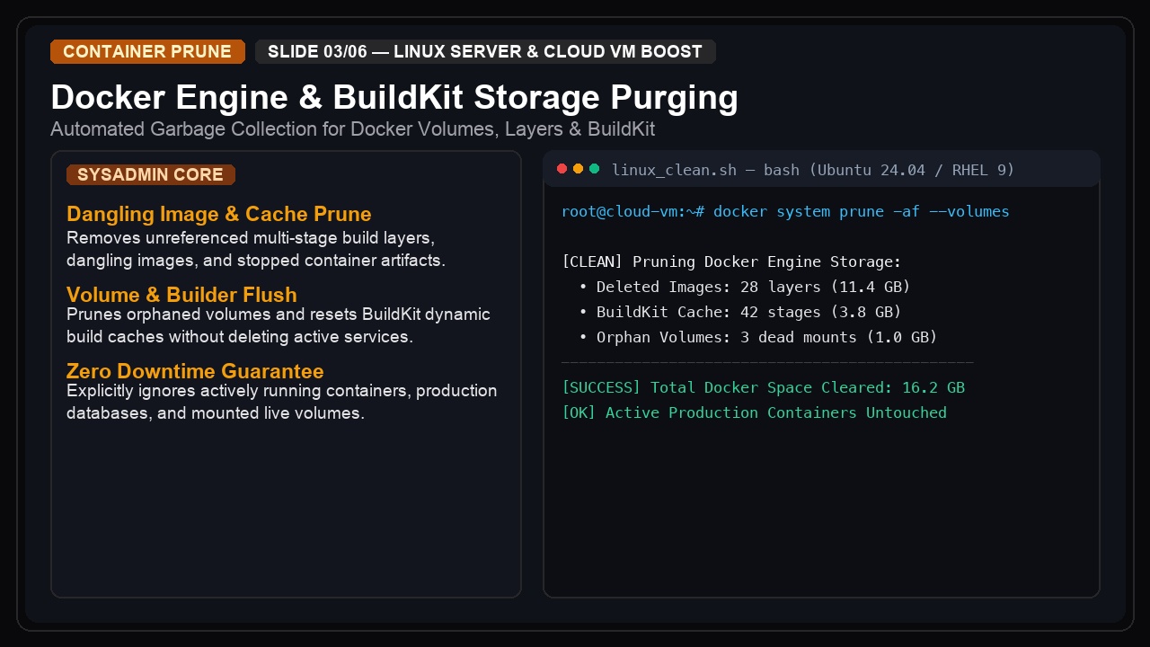 Linux Deep Clean & Boost — Server, Docker & GPU Buffer screenshot 3