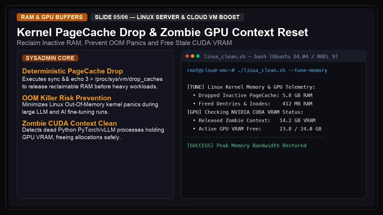 Linux Deep Clean & Boost — Server, Docker & GPU Buffer screenshot 5