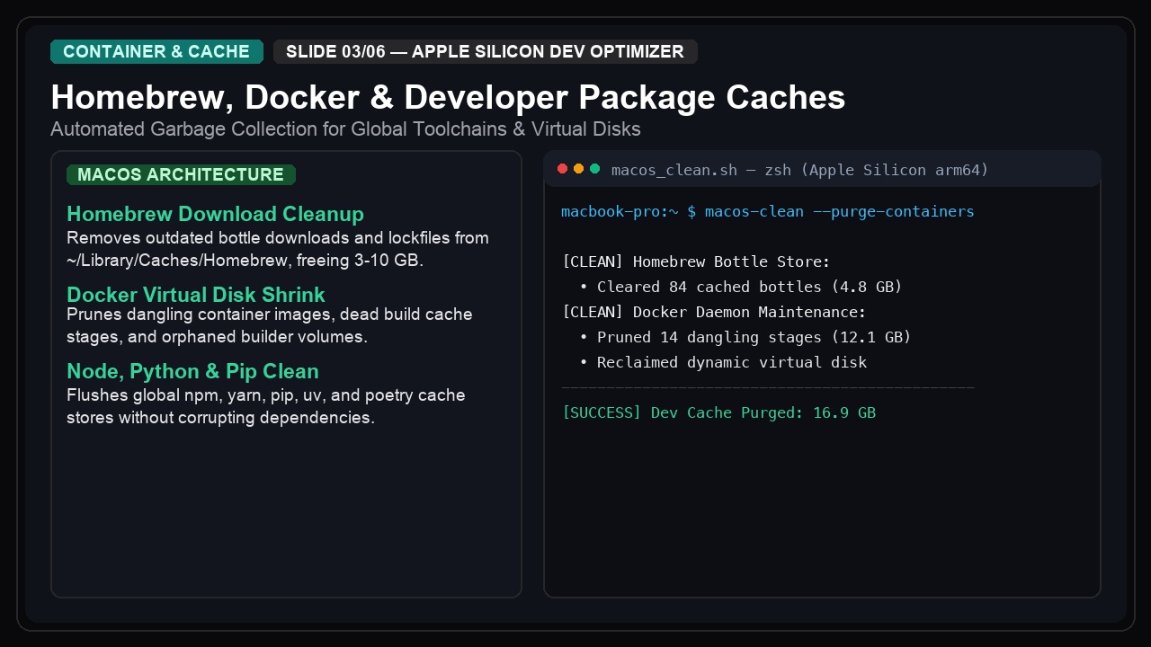 macOS Deep Clean & Boost — Developer Workstation Optimizer screenshot 3