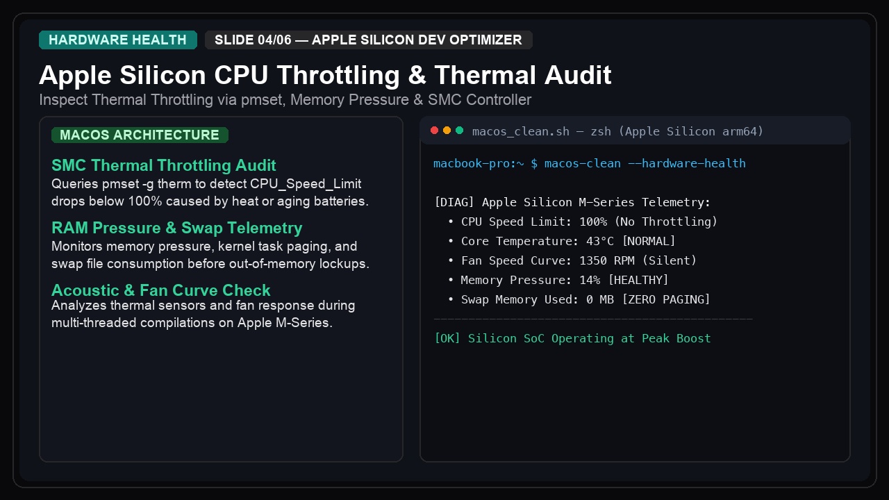 macOS Deep Clean & Boost — Developer Workstation Optimizer screenshot 4