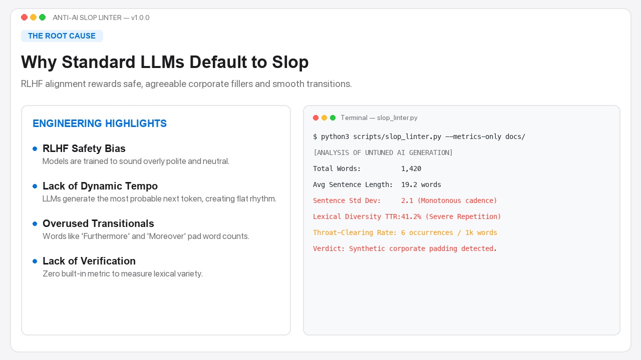 Anti-AI Slop Linter & Vocabulary Scanner screenshot 2