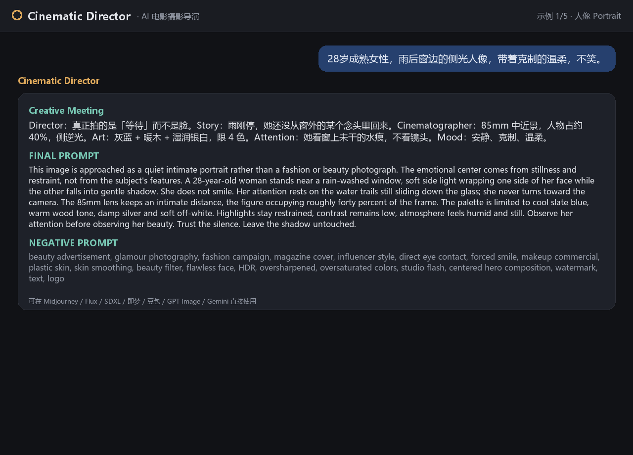 cinematic director preview