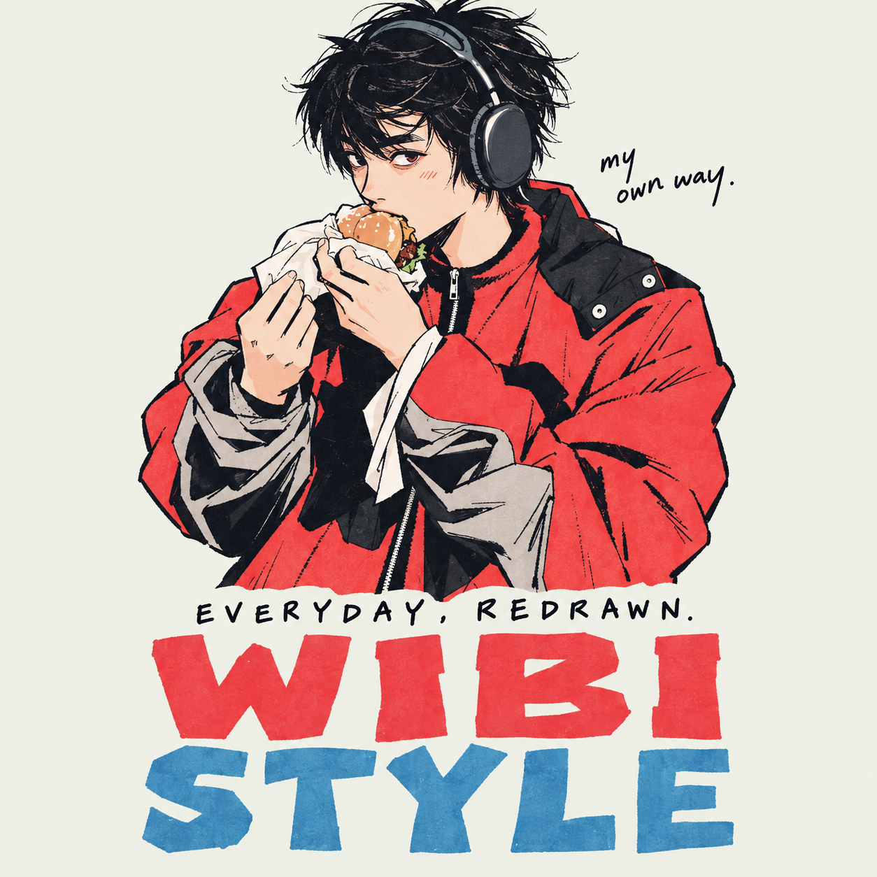 Red & Blue Fashion Manga preview