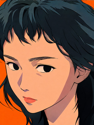 Retro Flat Anime Head preview