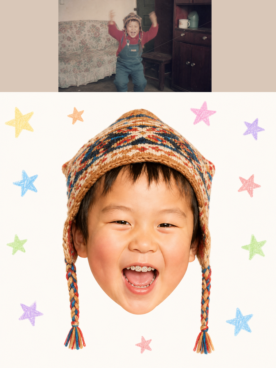 Childhood Head Sticker Card preview