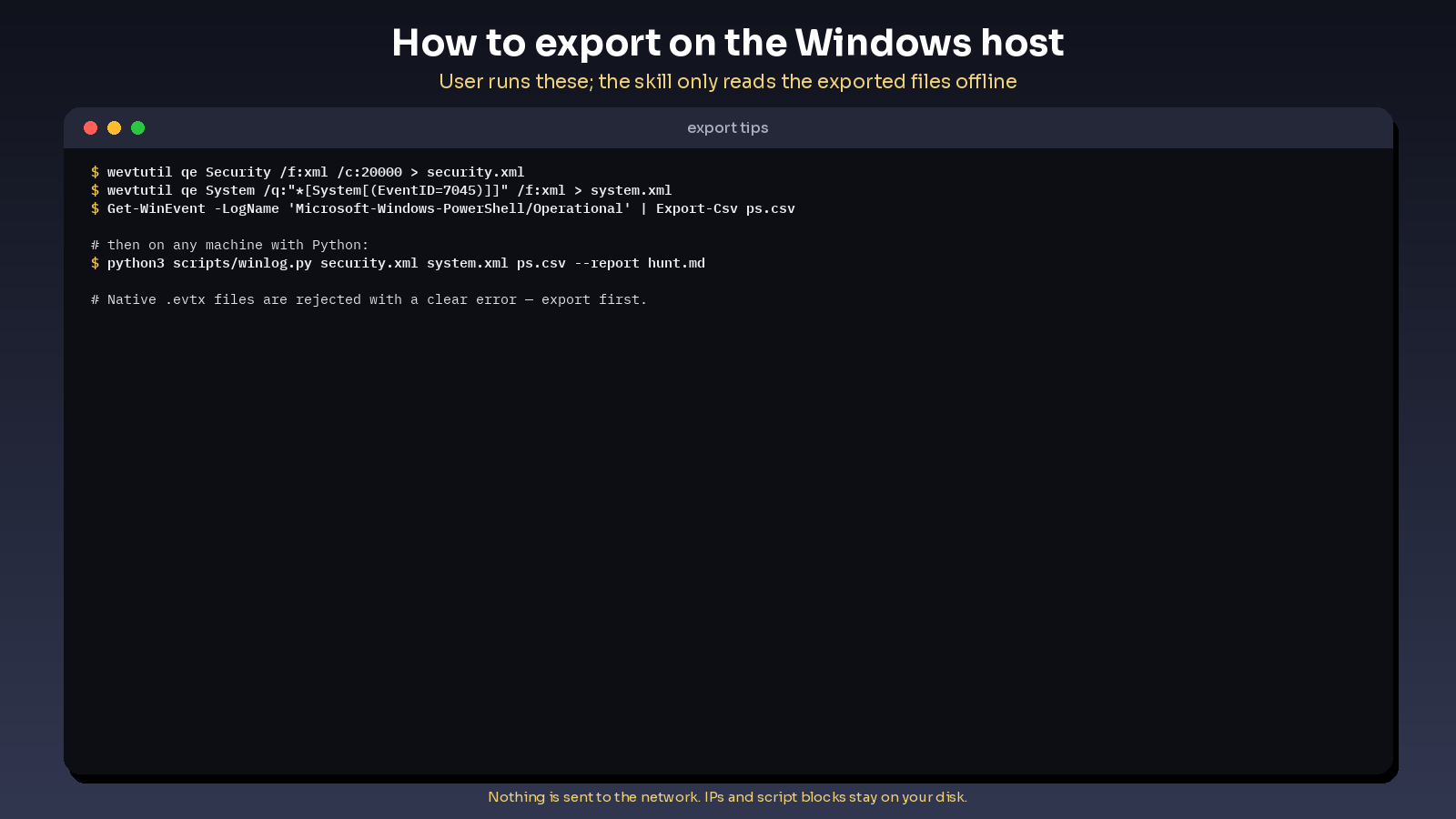 windows event log security analyzer screenshot 3