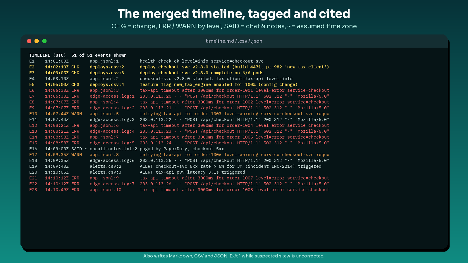 event timeline causal reconstructor screenshot 3