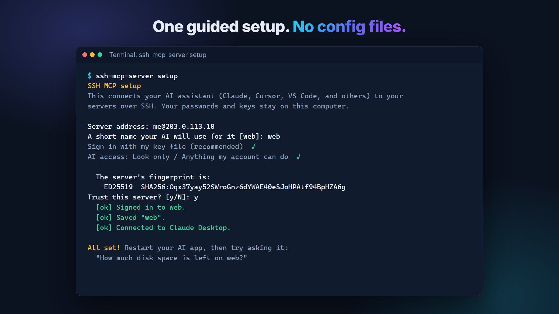 ssh mcp screenshot 2
