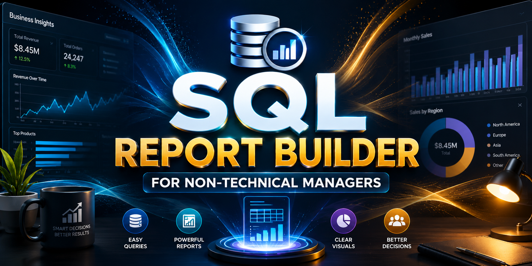 SQL Report Builder for Non-Technical Managers