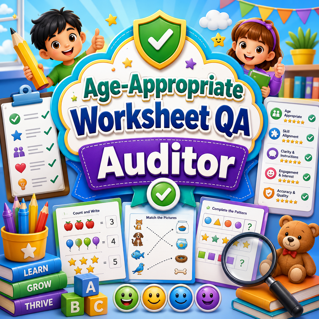 Age-Appropriate Worksheet QA Auditor