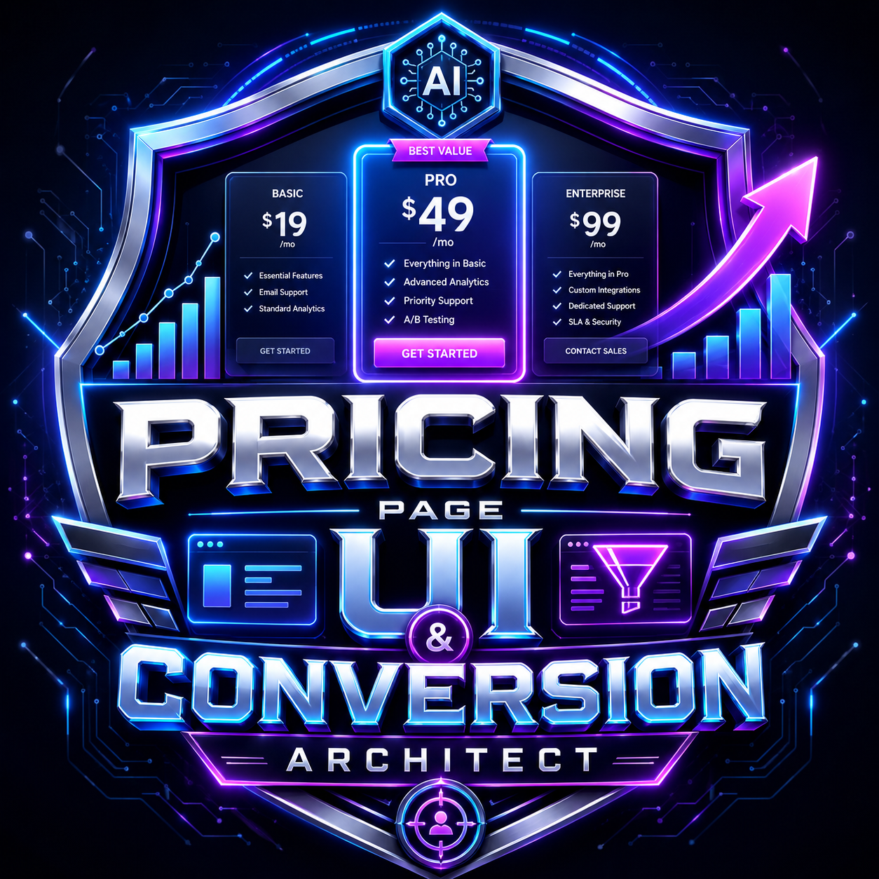 Pricing Page UI & Conversion Architect