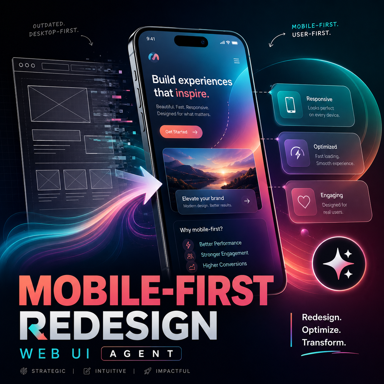 Mobile-First Web UI Redesign Agent