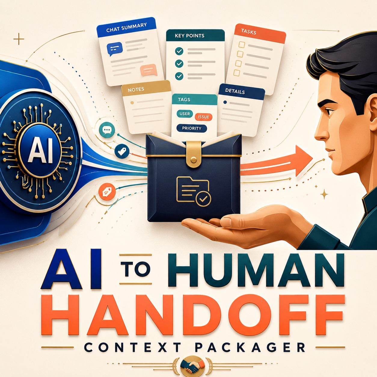 AI-to-Human Handoff Context Packager