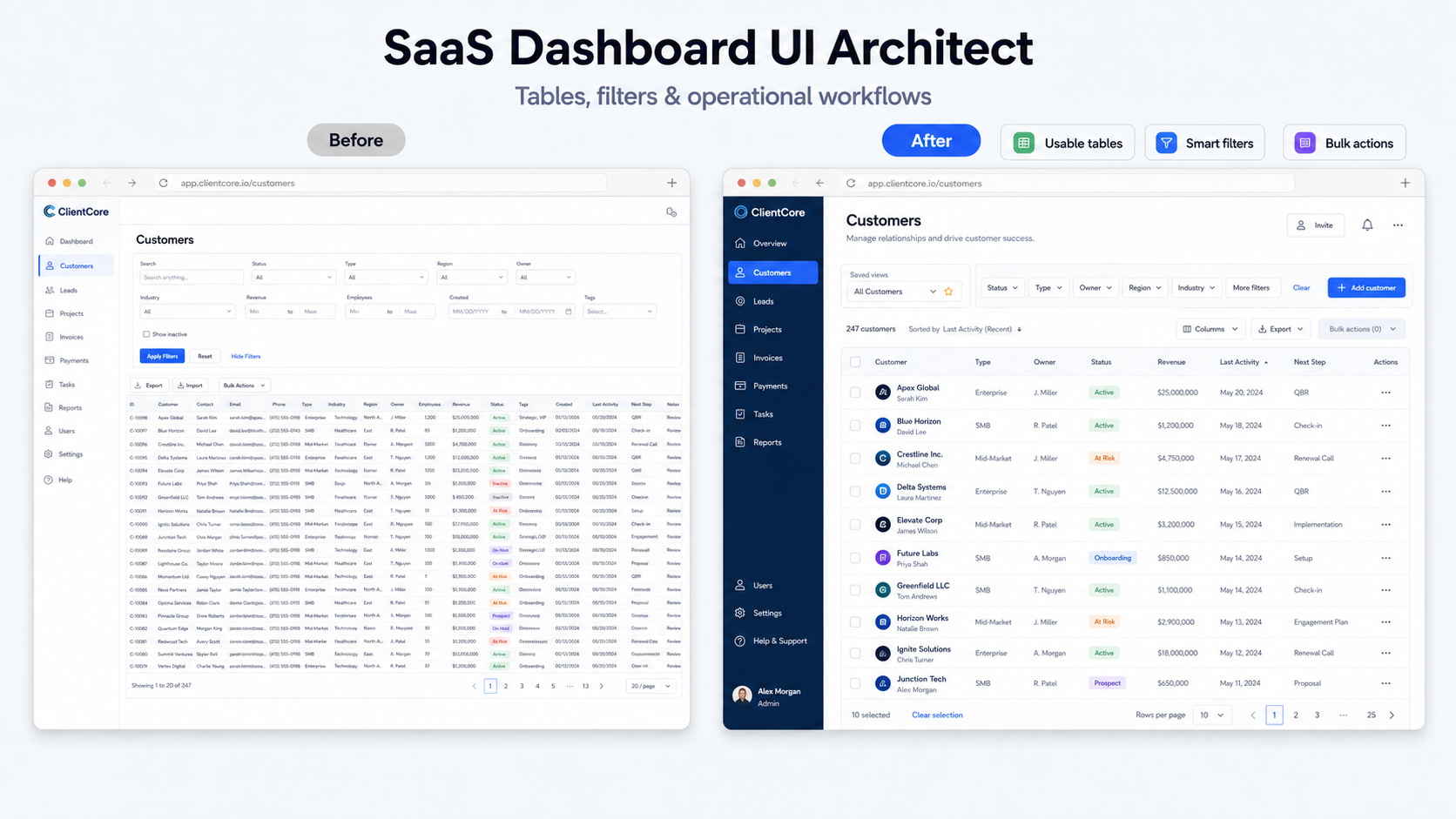 SaaS Dashboard UI Architect screenshot 3