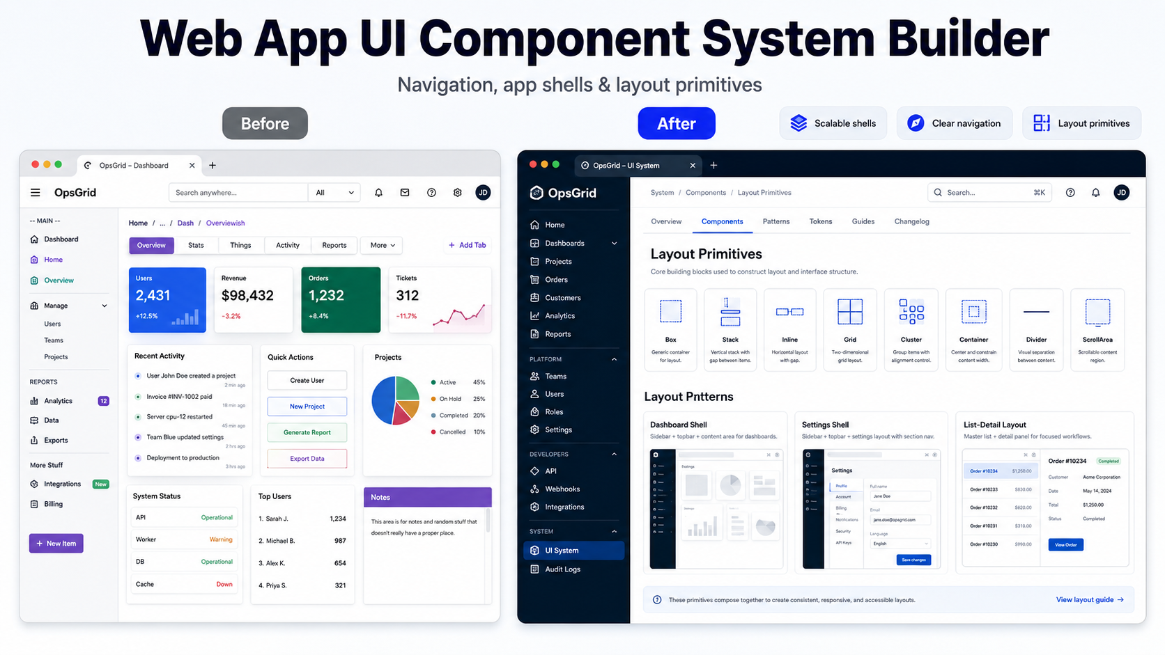 Web App UI Component System Builder screenshot 3