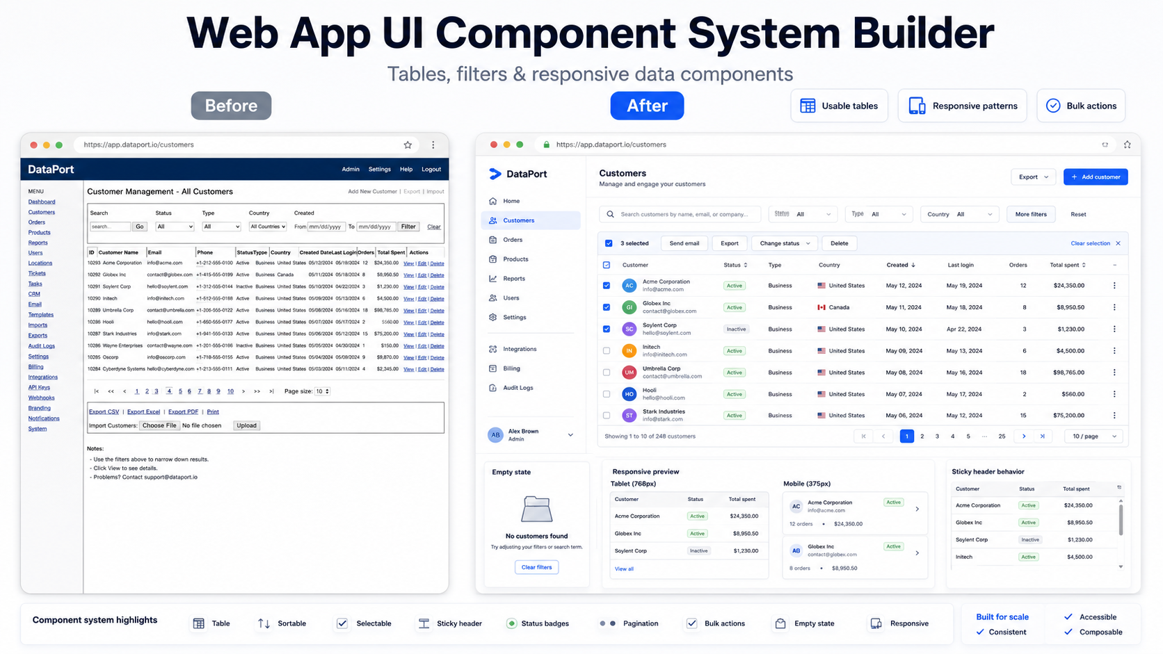 Web App UI Component System Builder screenshot 4