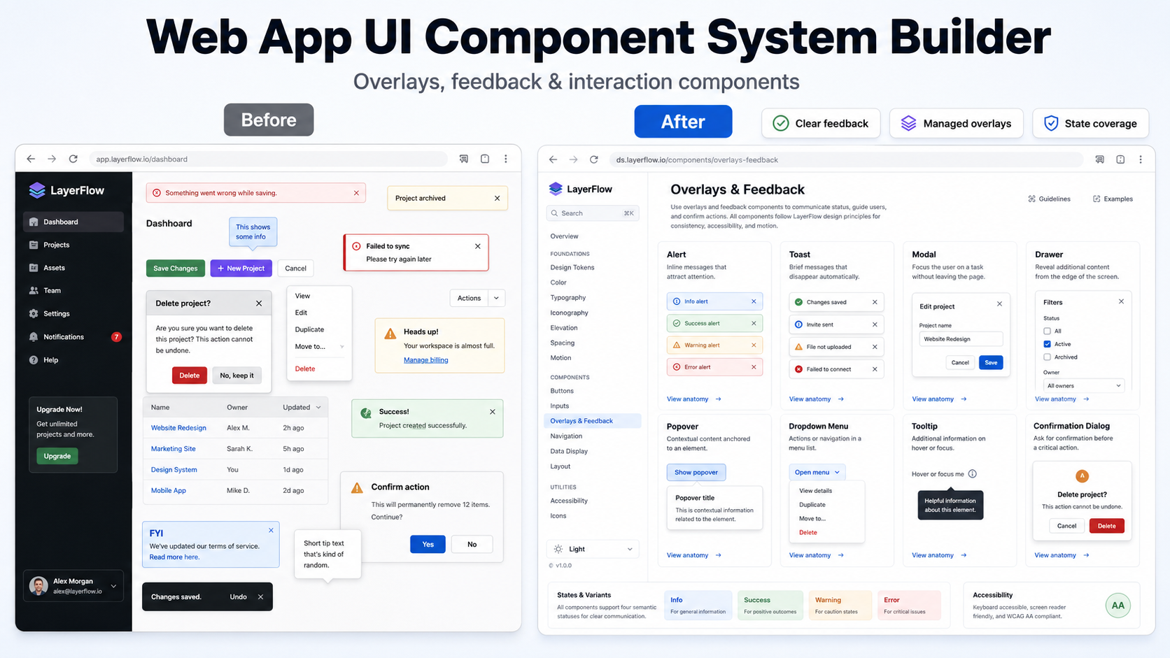 Web App UI Component System Builder screenshot 5