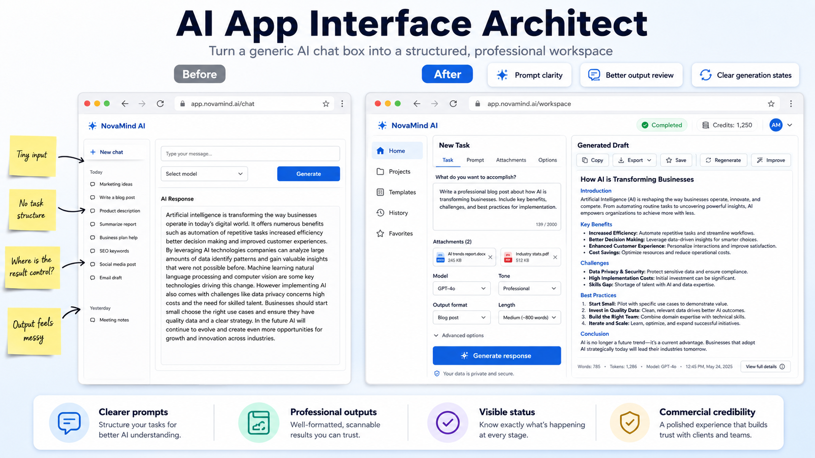 AI App Interface Architect preview