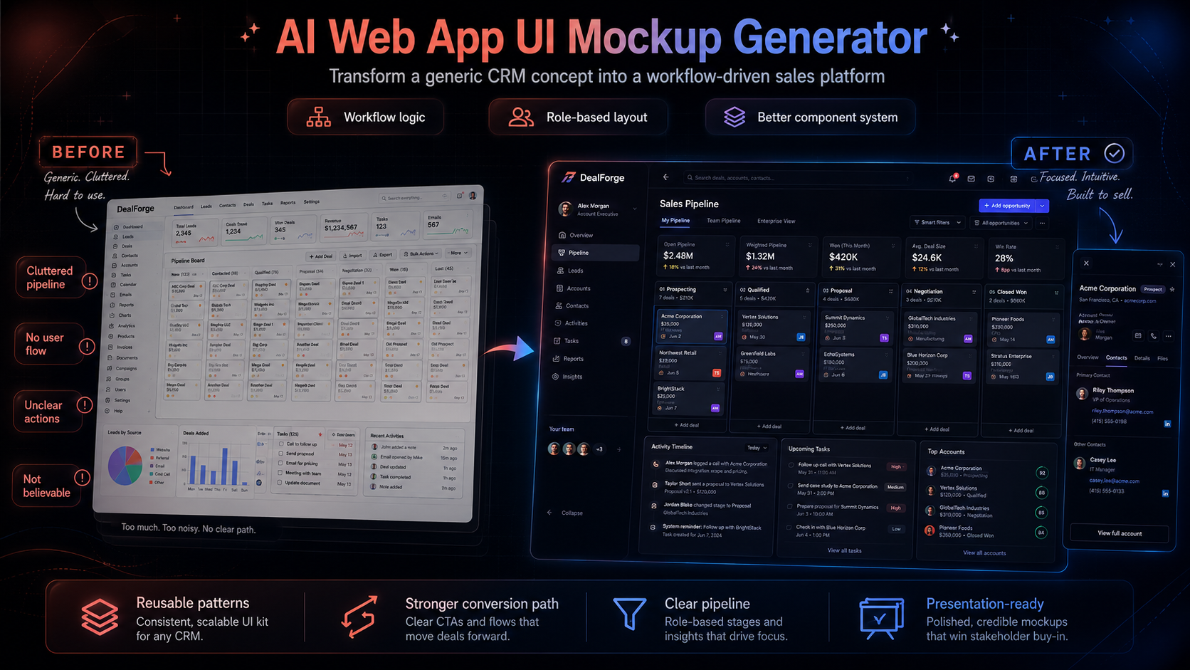 AI Web App UI Mockup Generator screenshot 2