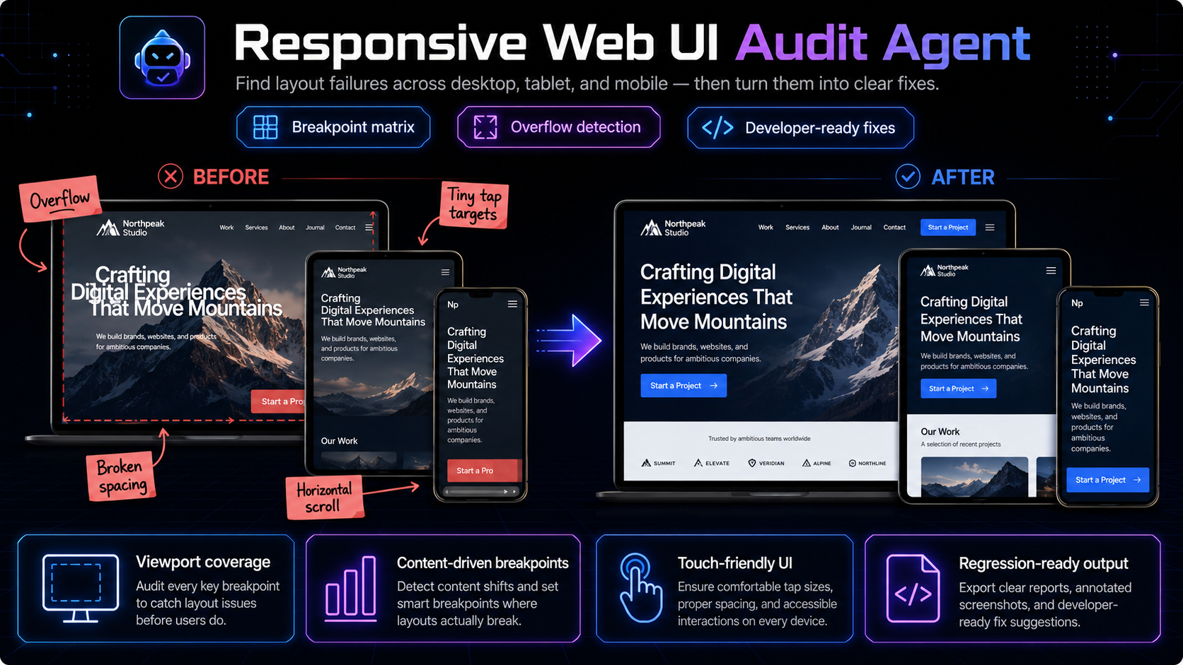 Responsive Web UI Audit Agent preview