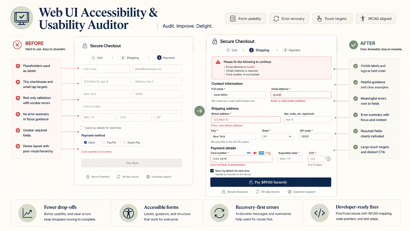 Web UI Accessibility & Usability Auditor screenshot 2