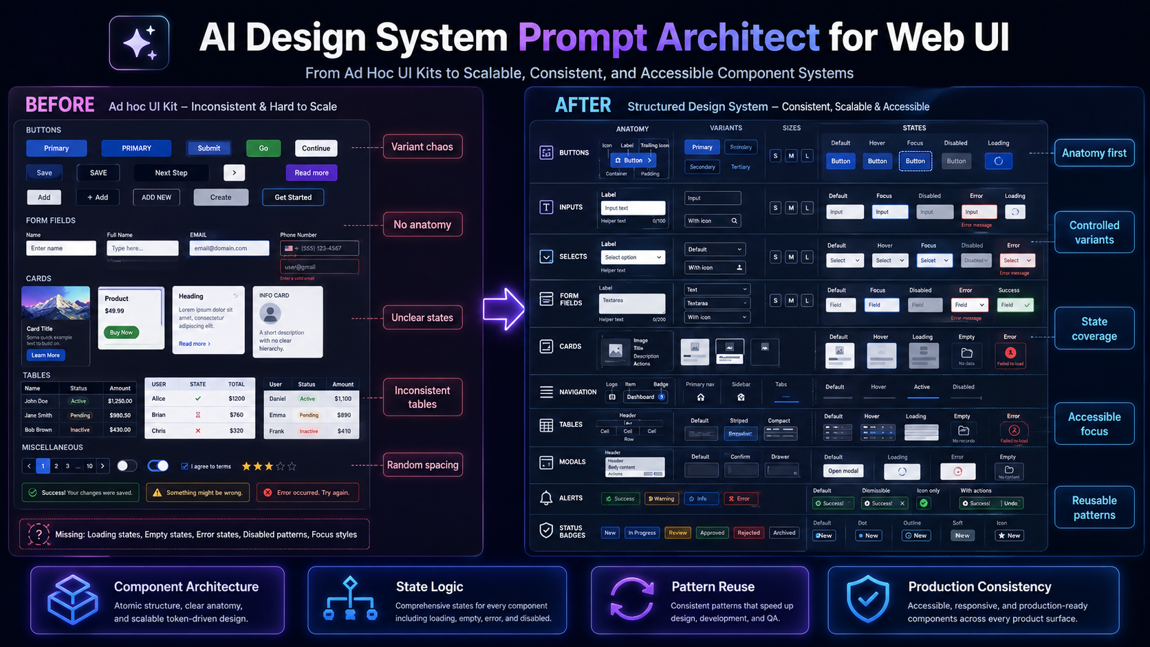 AI Design System Prompt Architect for Web UI screenshot 3