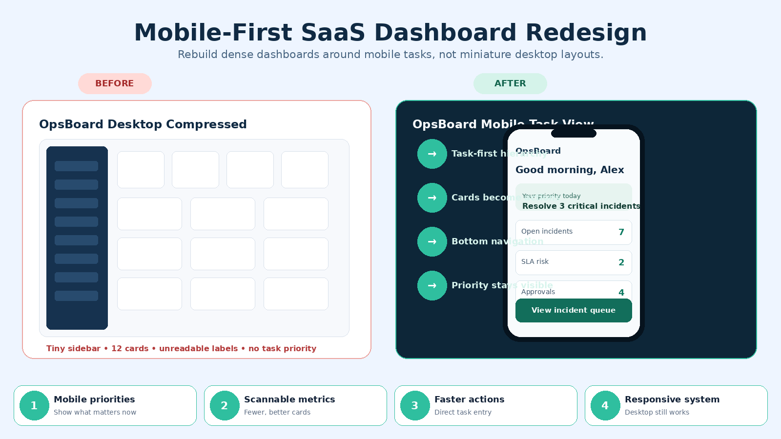 Mobile-First Web UI Redesign Agent screenshot 2