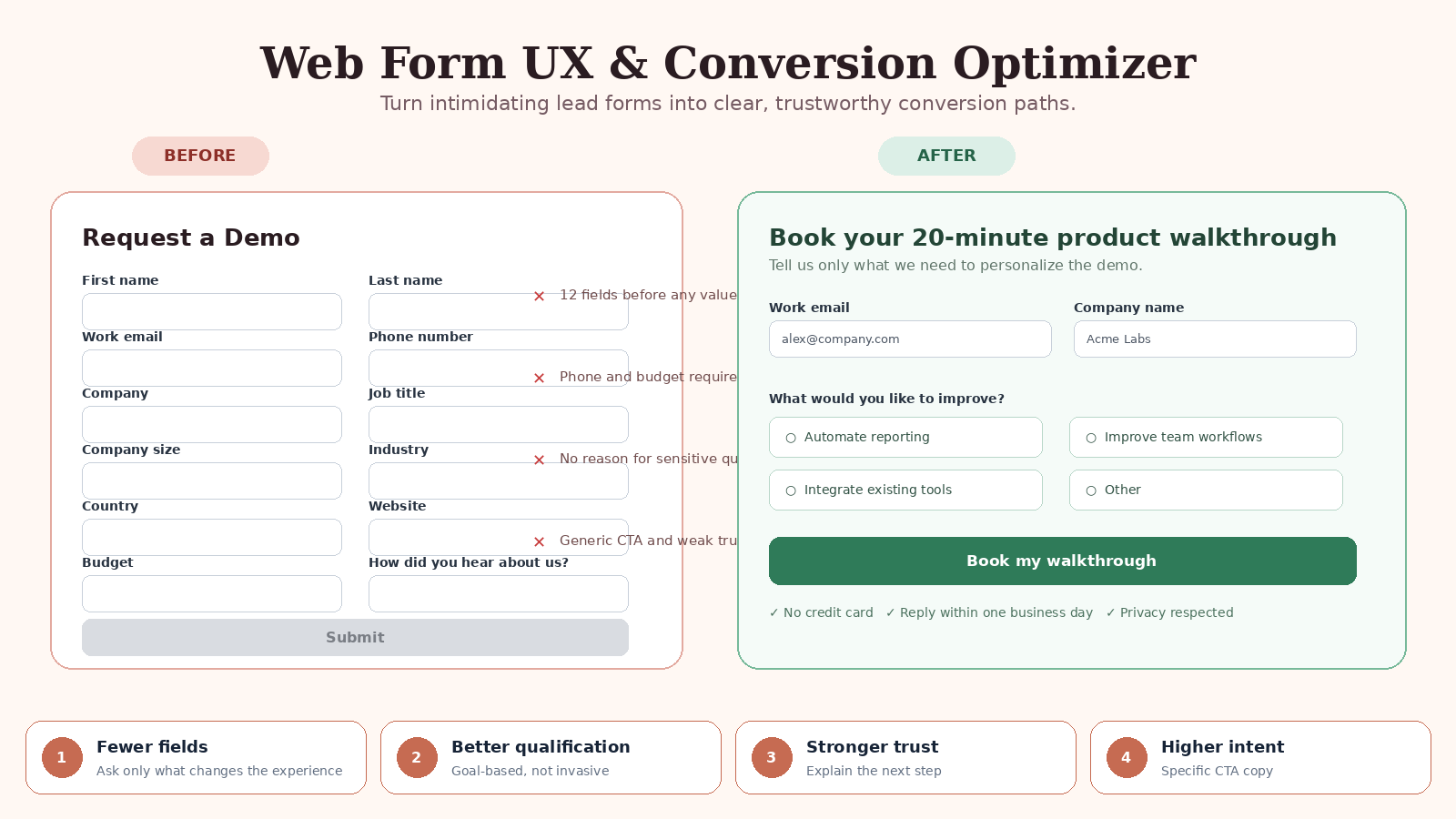 Web Form UX & Conversion Optimizer preview