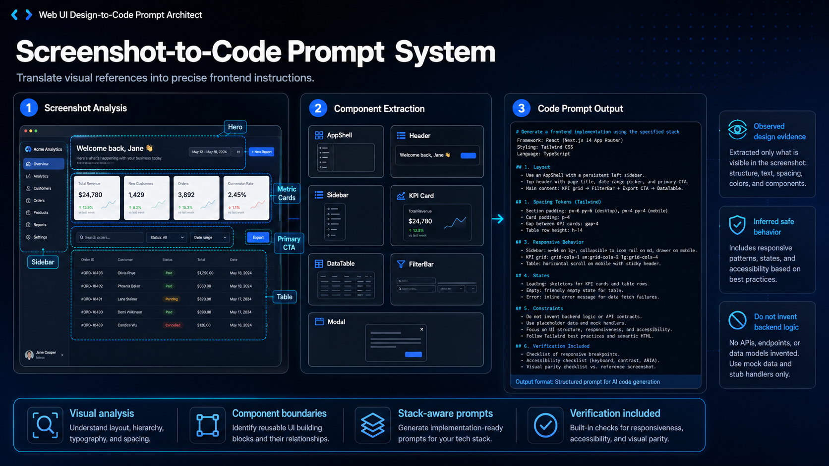 Web UI Design-to-Code Prompt Architect screenshot 2
