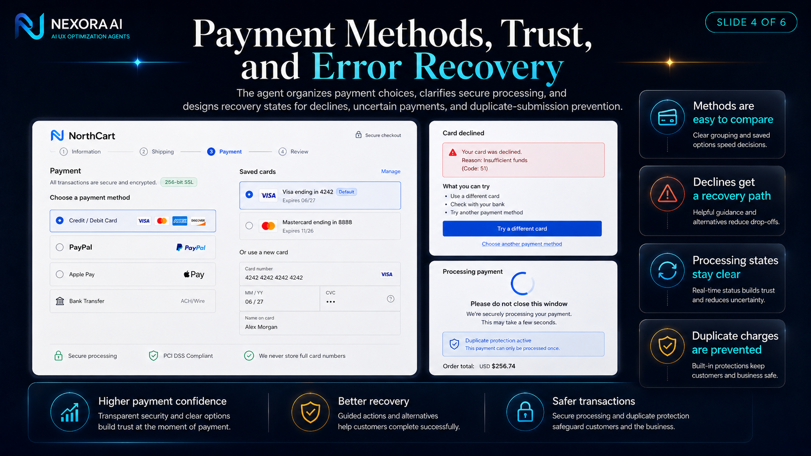 Checkout & Payment UI Optimization Agent screenshot 3