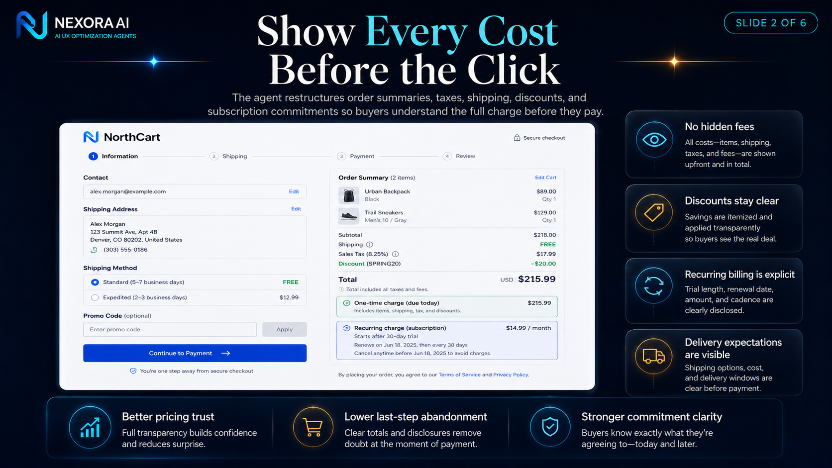 Checkout & Payment UI Optimization Agent screenshot 5