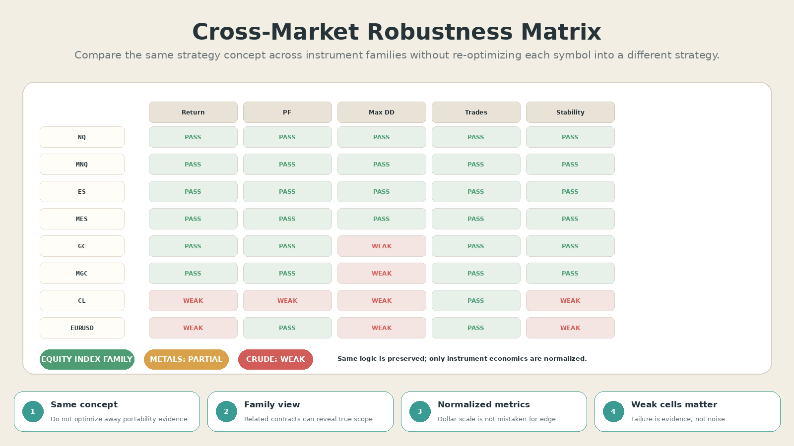 Trading Strategy Robustness Across Markets Agent screenshot 2