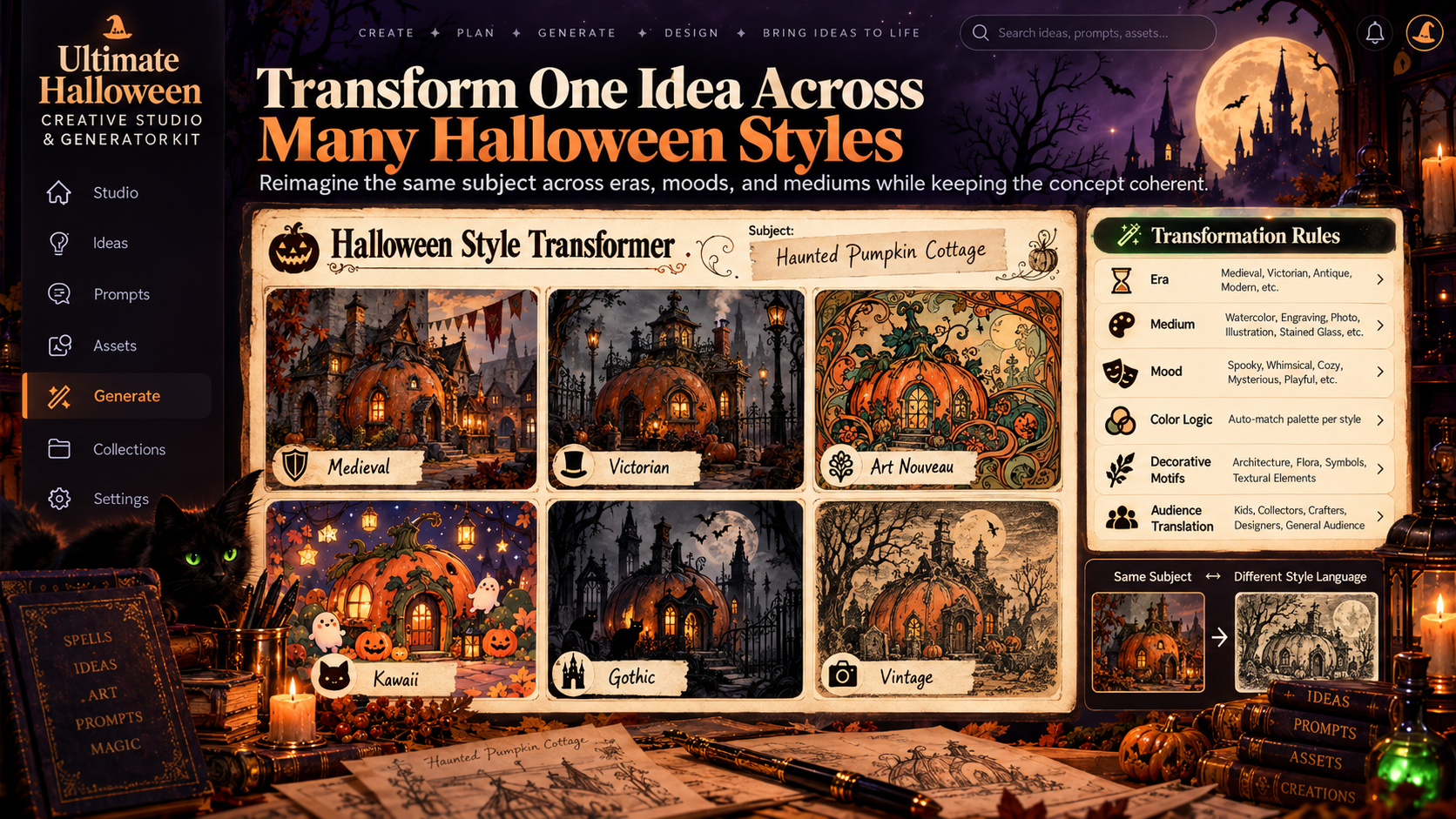 Ultimate Halloween Creative Studio & Generator Kit screenshot 5