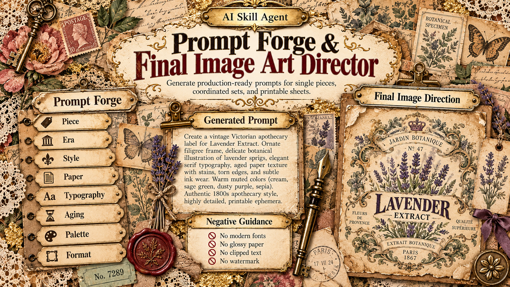 Printable Ephemera Creative Studio & Generator Kit screenshot 5