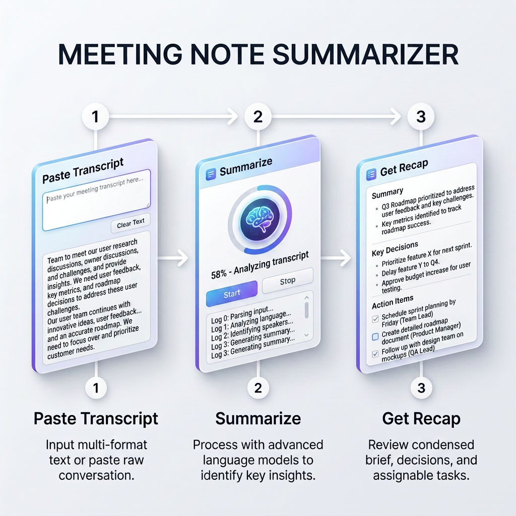 meeting notes summarizer screenshot 4